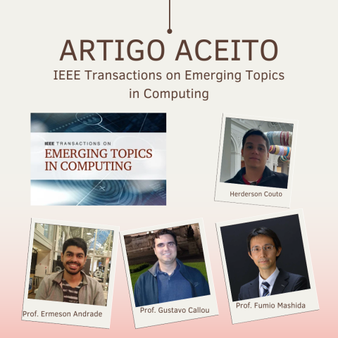 mural com fotos dos integrantes do artigo.